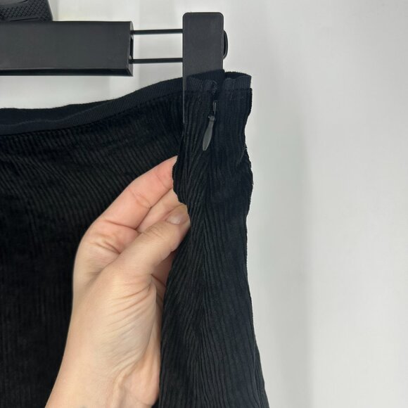 Rag & Bone Jaci Corduroy Midi Skirt Black Size 6 - Picture 3 of 8